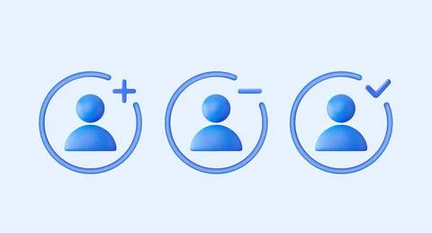 3d User icon Illustrazione stock
