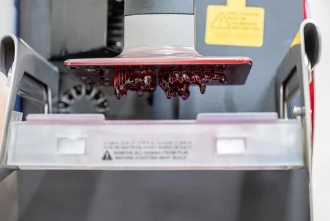 3D UV printer used to print human teeths as prosthodontics and process to m.. Stock Photos