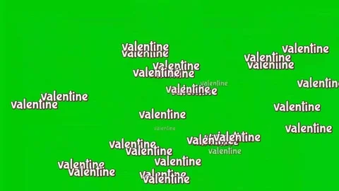 3D valentine lettering Stock Footage 169545700