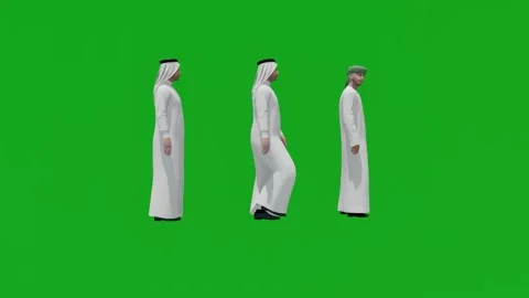 3D of various young and old Australian men on green screen background talking an Stock Footage 209146405