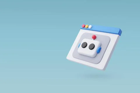 3d Vector Ai program, User Interface scenes for UI,UX application. Stock Illustration