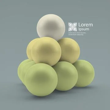 3d vector background. Vector illustration Stock Illustration