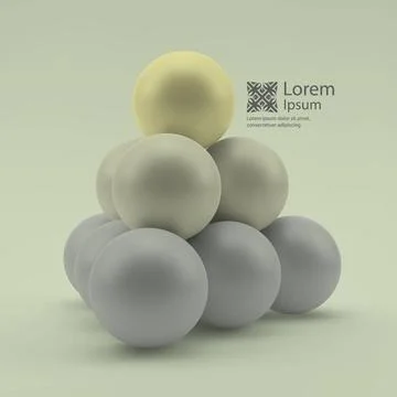 3d vector background. Vector illustration. 3d Vector Background. Vector Il... Foto stock