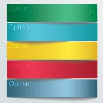 3D Vector Banners 스톡 일러스트