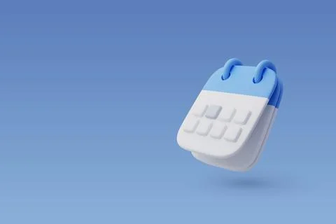 3d Vector Calendar Assignment, Time management, Workflow Planning concept. Stock Illustration