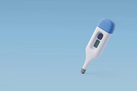 3d Vector Celsius electronic Medical thermometer, Healthcare and medical. Stock Illustration
