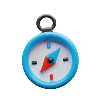 3d vector compass. Stock Illustration