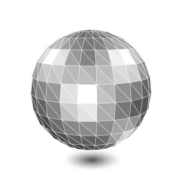 3d vector digital wireframe spherical objects 스톡 일러스트