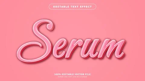 3d vector editable text effect make up girl typography of female beauty wit.. Stockillustratie