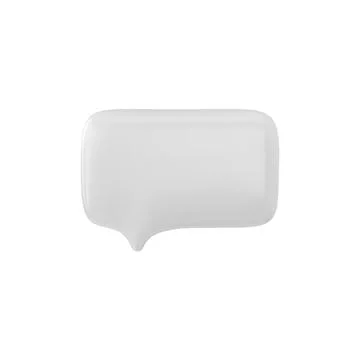 3d vector empty dialog bubble for messaging on isolated background. Stock Illustration