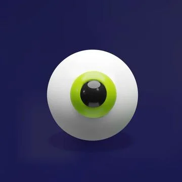 3d vector eyeball. Stock Illustration