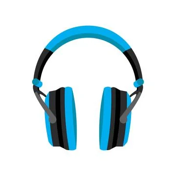 3D Vector headphones Stock Illustration