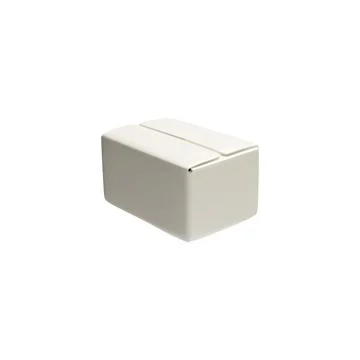 3D vector illustration with a closed white rectangular box for transportation 스톡 일러스트