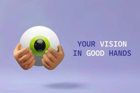 3D vector illustration featuring a human eye Stock Illustration