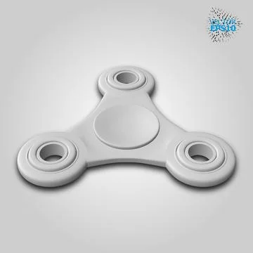 3d Vector illustration of a fidget spinner isolated on white background Stock Illustration