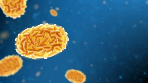 3d vector illustration with monkeypox virus Stock Illustration