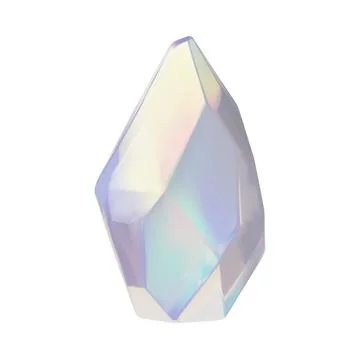 3D vector illustration of sparkling gemstone, diamond. Stock Illustration