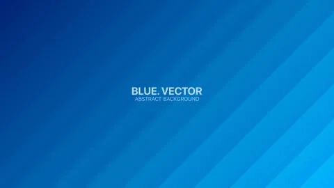 3D Vector Minimalist Deep Blue Abstract Background Side View Smooth Lines Illustrazione stock