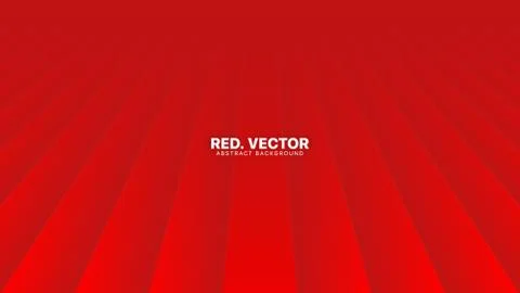 3D Vector Perspective Smooth Lines Deep Red Abstract Background Stock Illustration