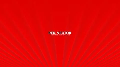 3D Vector Perspective Smooth Lines Deep Red Blurred Abstract Background Stock Illustration