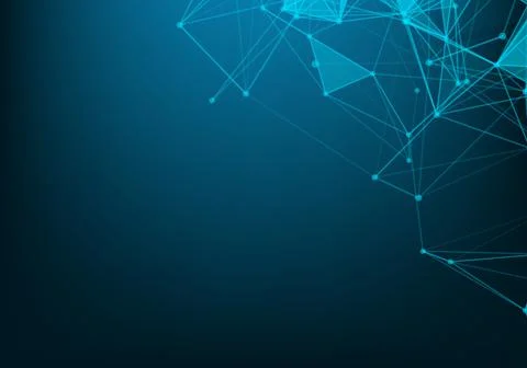 3d Vector plexus like background. Technology and connection theme. Bright ver 库存插图