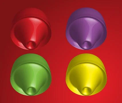 3d vector realistic custom shape design Stock Illustration