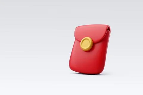 3d Vector Red money envelope, Chinese New Year concept. Stock Illustration