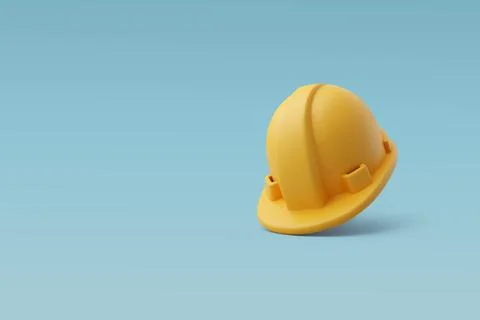3d Vector Safety Helmet, Construction and Maintenance Icon for Web Design. Stock Illustration