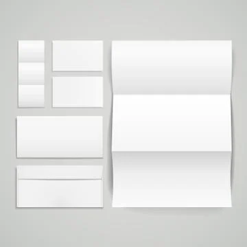 3d vector set of corporate identity templates 스톡 일러스트