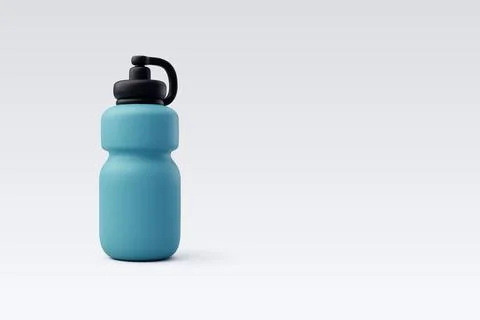 3d Vector Shaker water bottle, Drink for fitness, Sport equipment. Stock Illustration