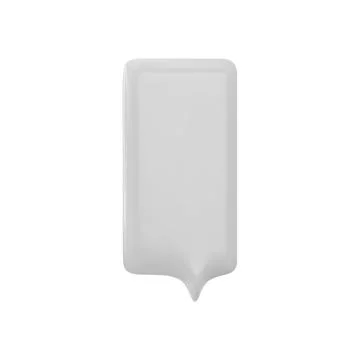 3D vector speech bubble icon of an elongated rectangular shape for SMS and 스톡 일러스트