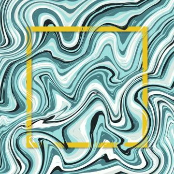 3d vector square frame. Paper cut promotion web banner for social media Stock Illustration