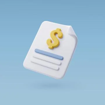 3d Vector Statement bank account quality guarantee, Financial services. Stock Illustration