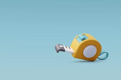 3d Vector Tape Measures, Construction and Maintenance Icon for Web Design. Stock Illustration