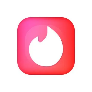 3d vector tinder icon for social media Stock-Illustration