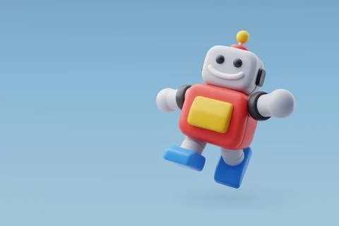 3d Vector Toy robot, Technology, Business and education concept. Stock Illustration