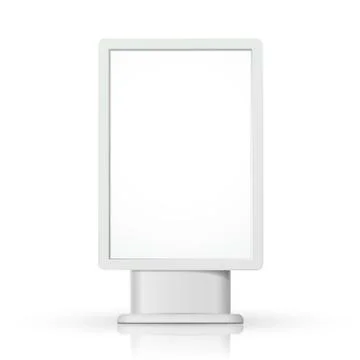 3d vector vertical blank lightbox template Stockillustratie