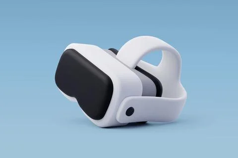 3d Vector Virtual reality glasses, Metaverse technology future 3d. Stock Illustration