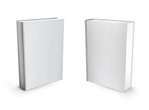 3d vector white books Stock Illustration