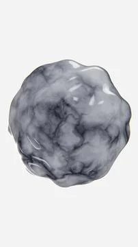 3D vertical background wallpaper grey marble sphere bubble gloss smooth texture Stock Illustration