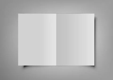 3D Vertical Booklet, Brochure Or Invitation Card Stock Illustration