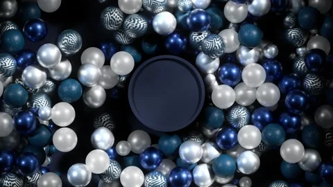 3d vertical render animation of balls sliding Stock-Footage 275721501
