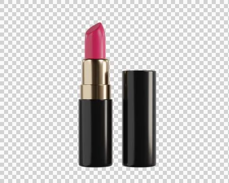 3D Vibrant Red Lipstick Stock Illustration
