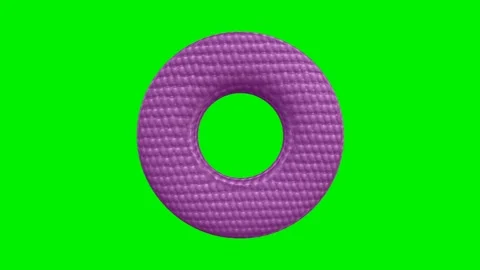 3D video animation of letter with puff texture Stock Footage 317376768