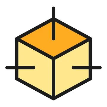 3d view edit icon vector flat 스톡 일러스트