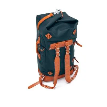 3d vintage backpack on white background Stock Illustration