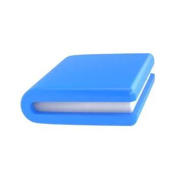 3d violet cute empty notepad book stationery for school isolated background with 스톡 일러스트