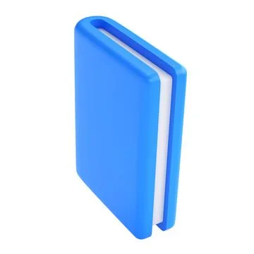 3d violet cute empty notepad book stationery for school isolated background with 스톡 일러스트