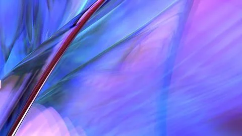 3D violet translucent abstract wave wallpaper background. Shiny curved orga.. Stockillustratie
