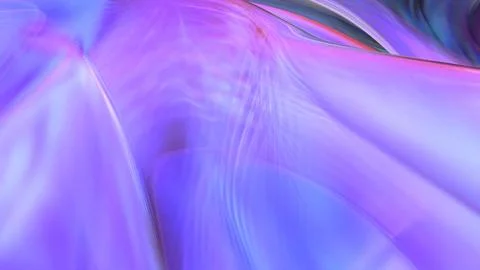 3D violet translucent abstract wave wallpaper background. Shiny curved orga.. イラスト素材